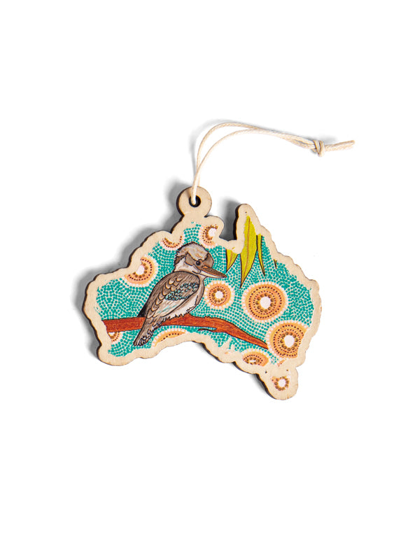 Aboriginal Christmas Australia Decoration Kookaburra
