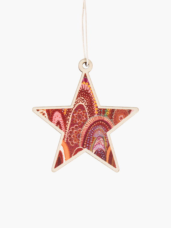 Aboriginal Christmas Star Decoration Home