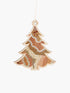 Wooden Christmas tree decoration with Aboriginal art from Koh living