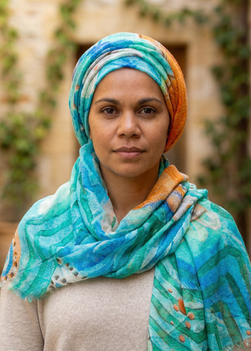 Aboriginal Hooked Rectangle Scarf