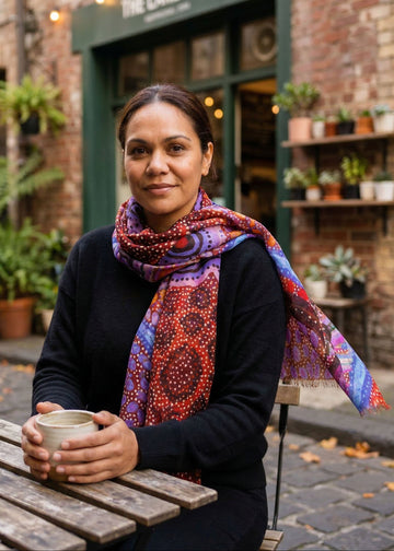 Aboriginal Our Country Rectangle Lightweight Scarf