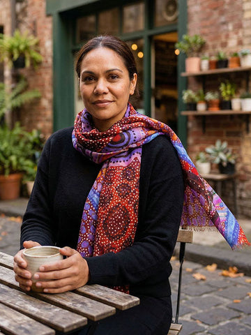 Aboriginal Our Country Rectangle Scarf
