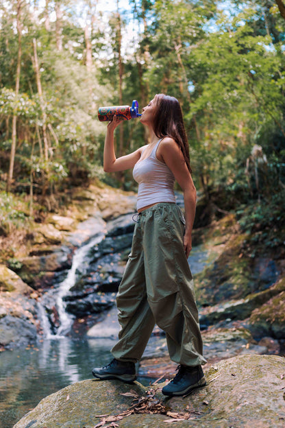 Aboriginal Each of Us 1L Stainless Steel Water Bottle