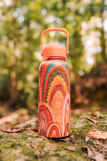Aboriginal Home 1L Stainless Steel Water Bottle
