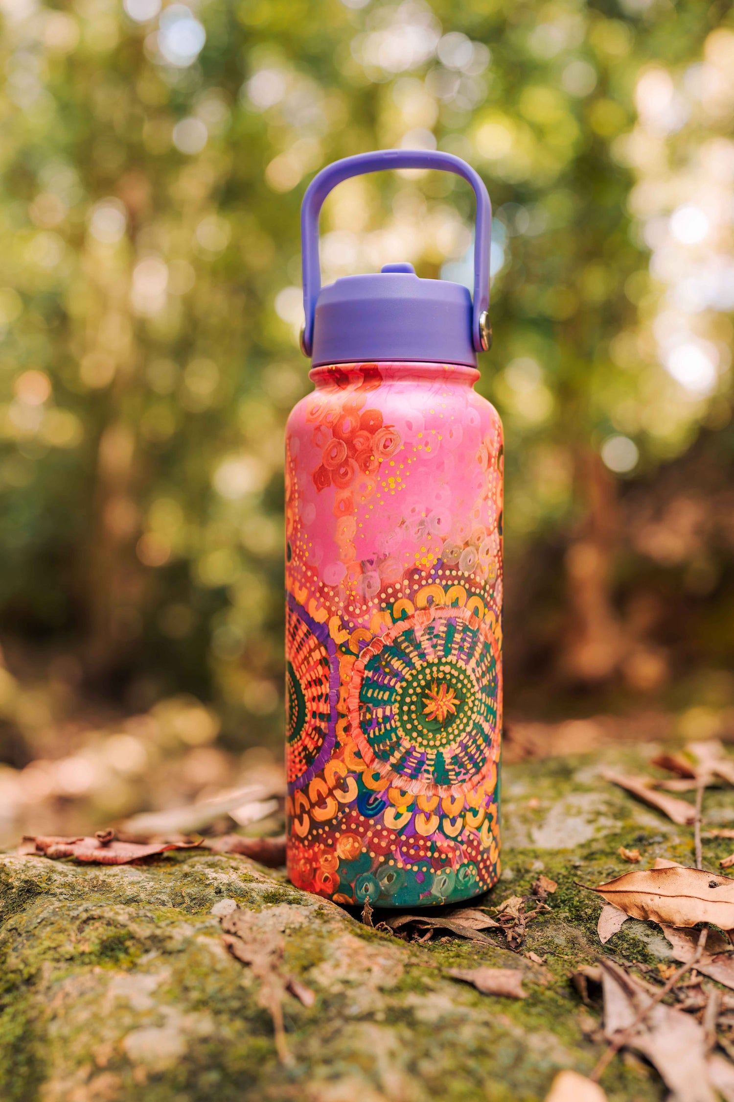 Aboriginal Each of Us 1L Stainless Steel Water Bottle