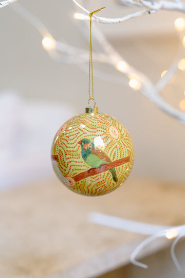 Aboriginal Finch Bauble