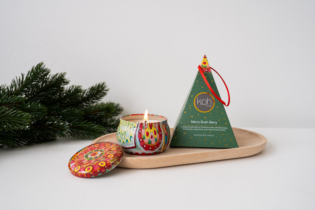Aboriginal Scented Merry Bush Berry Candle Tin