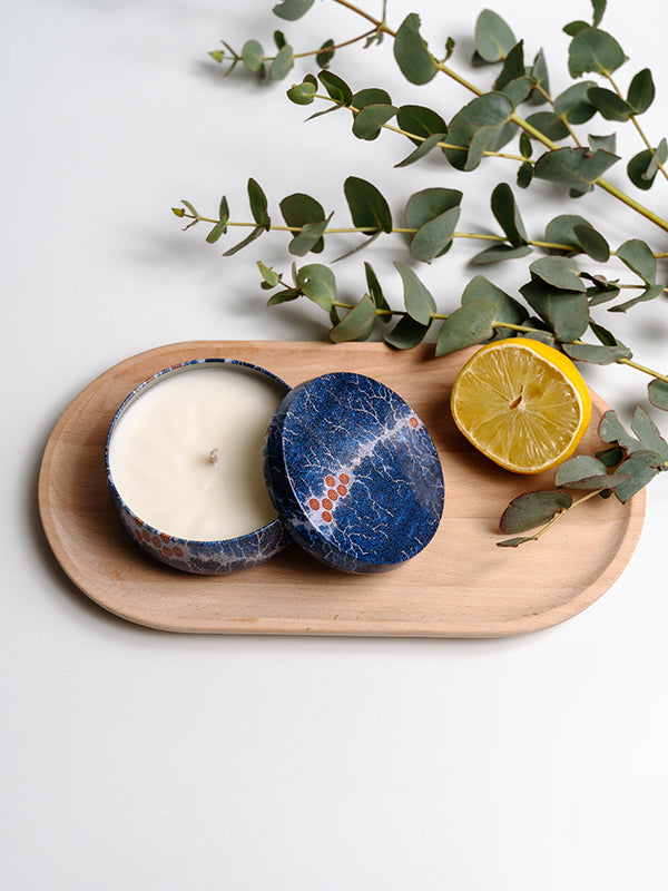 Aboriginal Scented Lemon &amp; Eucalyptus Candle Tin