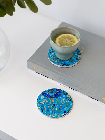 Aboriginal Girambit Ceramic Coaster