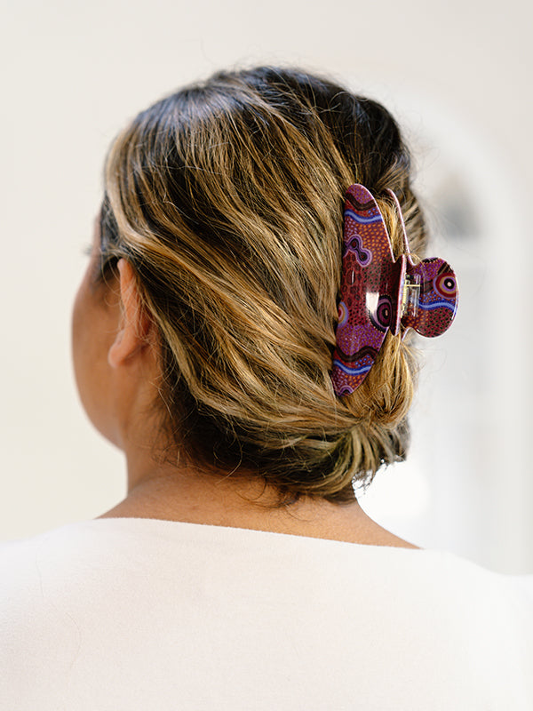Aboriginal Our Country Hair Claw Clip