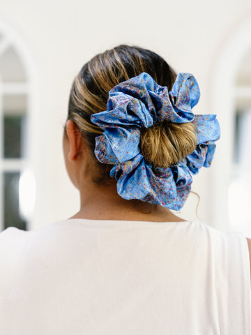 Aboriginal Morning Mist Hair Scrunchie Large