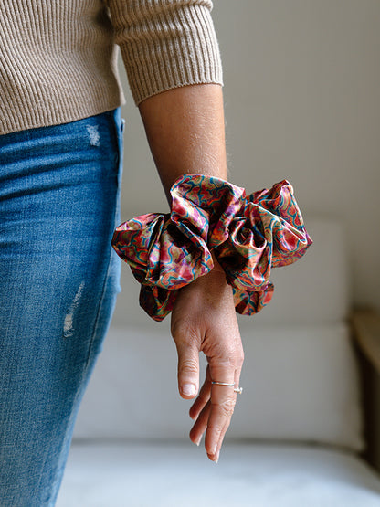 Aboriginal Pilbara Creeks Hair Scrunchie Large