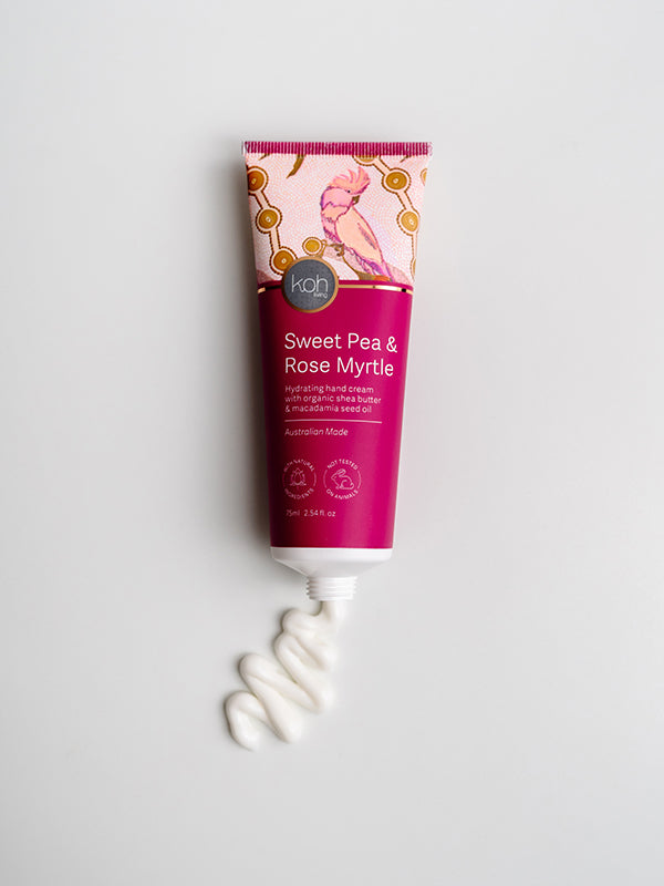 Aboriginal Sweet Pea &amp; Rose Myrtle Hand Cream