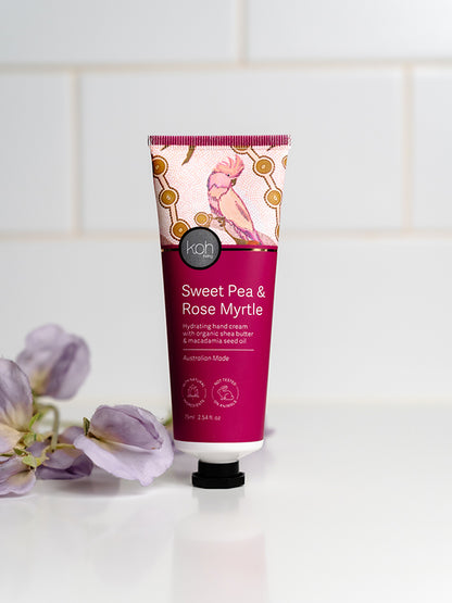 Aboriginal Sweet Pea &amp; Rose Myrtle Hand Cream