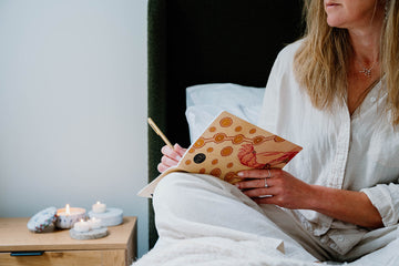 Aboriginal Spirit Being Wood Cover Journal