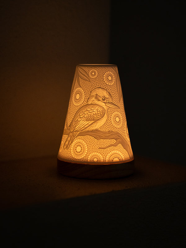 Aboriginal Kookaburra Minikin Tealight Candle Holder