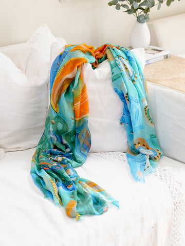 Aboriginal Hooked Rectangle Scarf