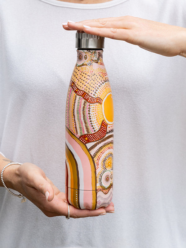 Aboriginal Journeys In The Sun Stainless Steel Water Bottle