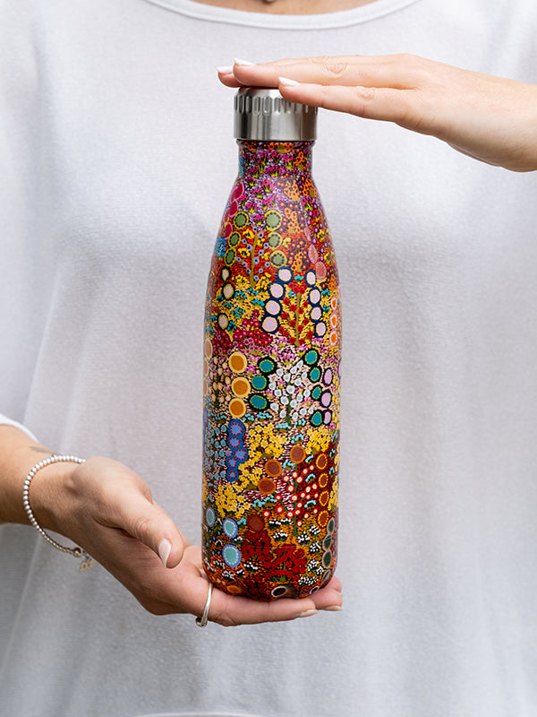Aboriginal Wild Flowers Stainless Steel Water Bottle