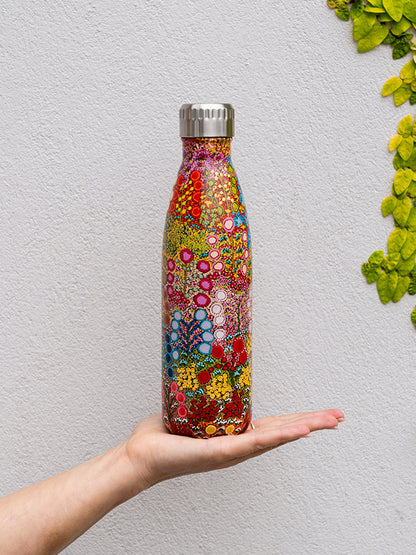 Aboriginal Wild Flowers Stainless Steel Water Bottle