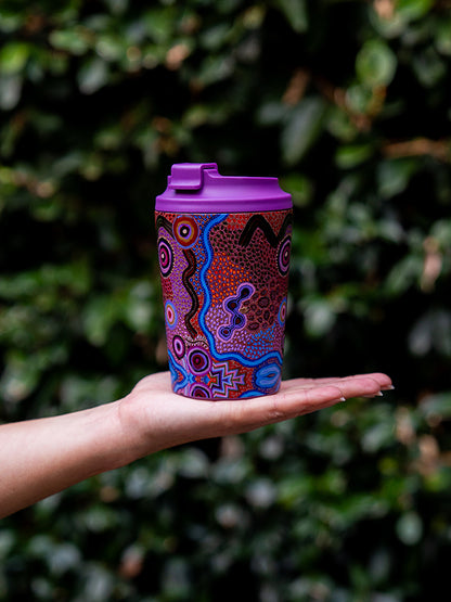 Aboriginal Our Country 340ml Stainless Steel Travel Mug