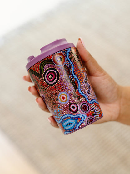 Aboriginal Our Country 340ml Stainless Steel Travel Mug
