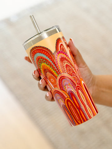 Aboriginal Home 680ml Stainless Steel Tumbler