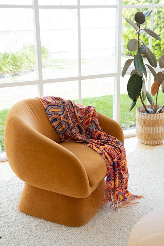 Aboriginal Dry Waterholes Scarf