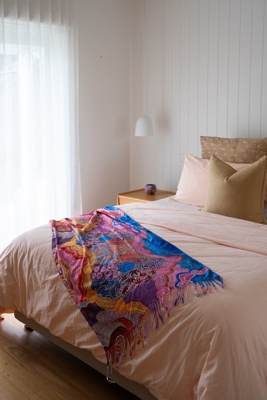 Aboriginal Waterhole Dreaming Scarf