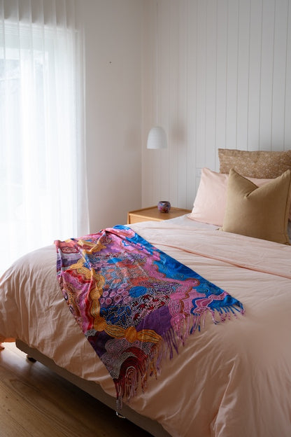 Aboriginal Waterhole Dreaming Scarf