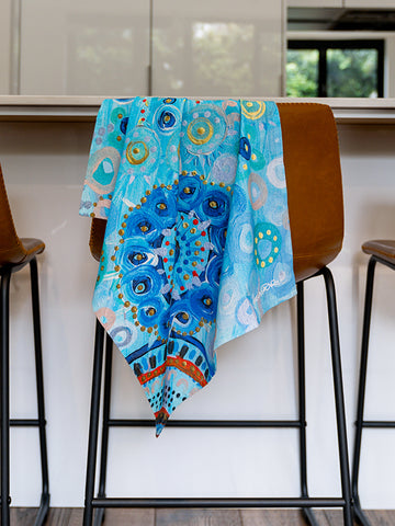 Aboriginal Girambit Cotton Tea Towel