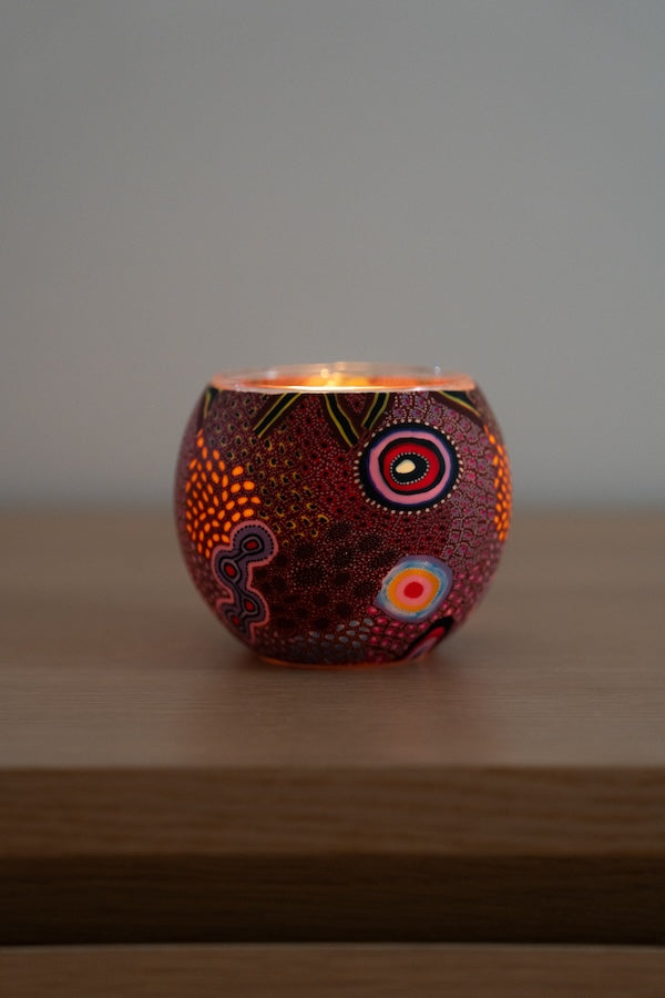 Aboriginal Our Country Tealight Candle Holder