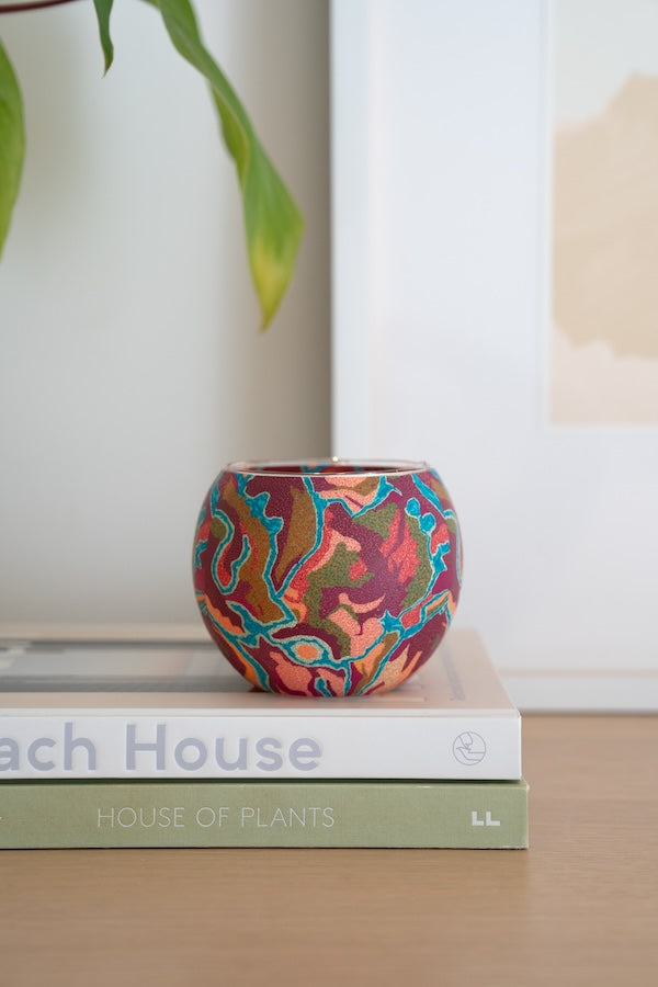 Aboriginal Pilbara Creeks Tealight Candle Holder