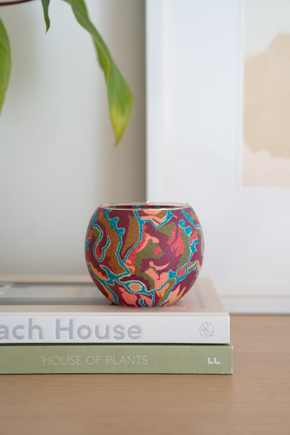 Aboriginal Pilbara Creeks Tealight Candle Holder