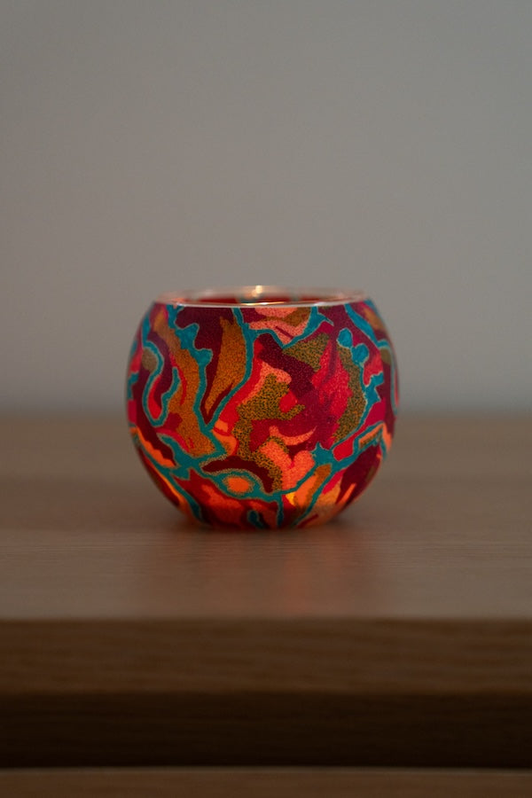 Aboriginal Pilbara Creeks Tealight Candle Holder