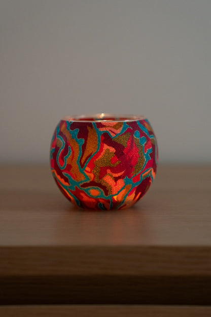 Aboriginal Pilbara Creeks Tealight Candle Holder