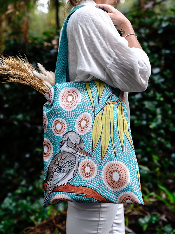 Aboriginal Kookaburra Tote Bag