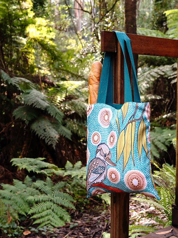 Aboriginal Kookaburra Tote Bag