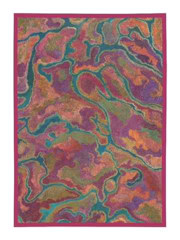 Aboriginal Pilbara Creeks Cotton Tea Towel