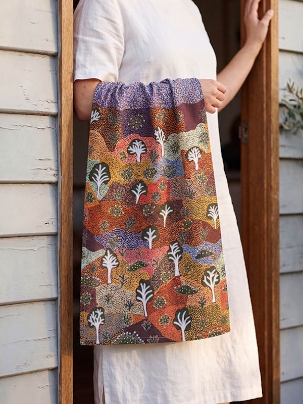 Aboriginal Bush Medicine Cotton Tea Towel