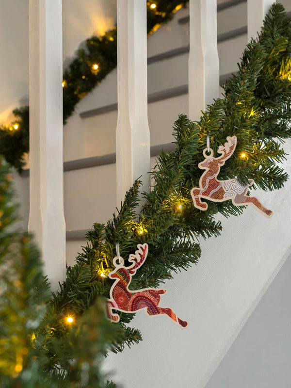 Aboriginal Christmas Reindeer Decoration Home