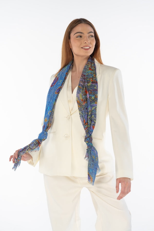Aboriginal Morning Mist Rectangle Scarf