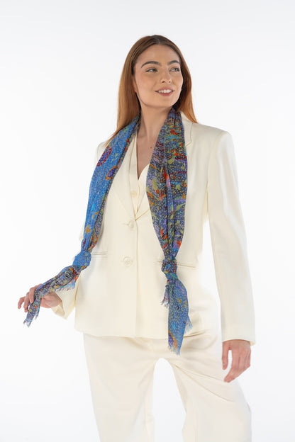 Aboriginal Morning Mist Rectangle Scarf
