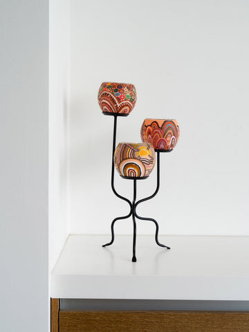3 Tall Iron Stand 35cm - Koh Living