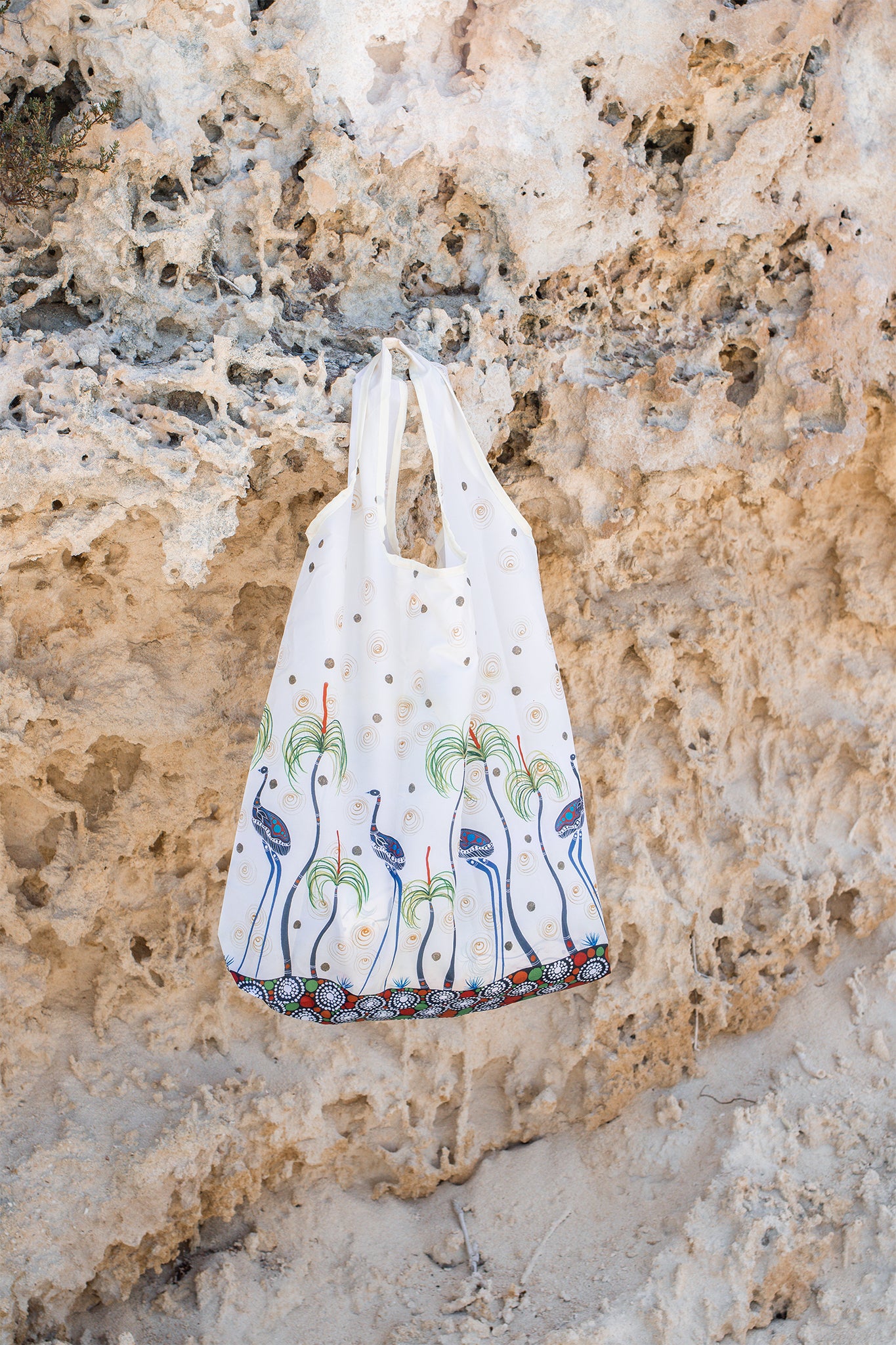 Aboriginal Kinship Recycled Plastic Bottle Bag 45cm