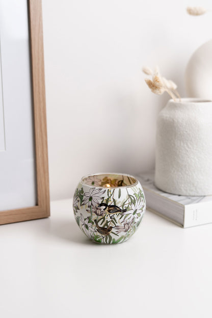 Flannel Flowers Tealight Candle Holder
