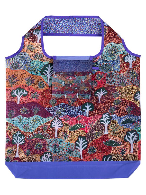 Aboriginal Bush Medicine Recycled Plastic Bottle Bag 45cm - Koh Living