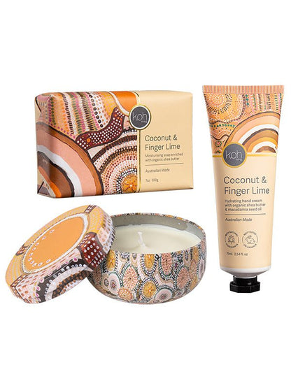 Aboriginal Coconut &amp; Finger Lime Body Gift Set - Koh Living