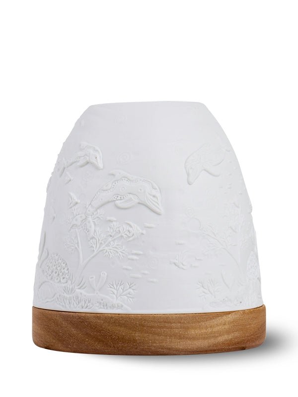 Aboriginal Dolphin Minikin Tealight Candle Holder